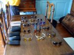 The 'dining room table shots', were actually the first way I displayed my glasses. Until my mom got annoyed and wanted to actually use the table.